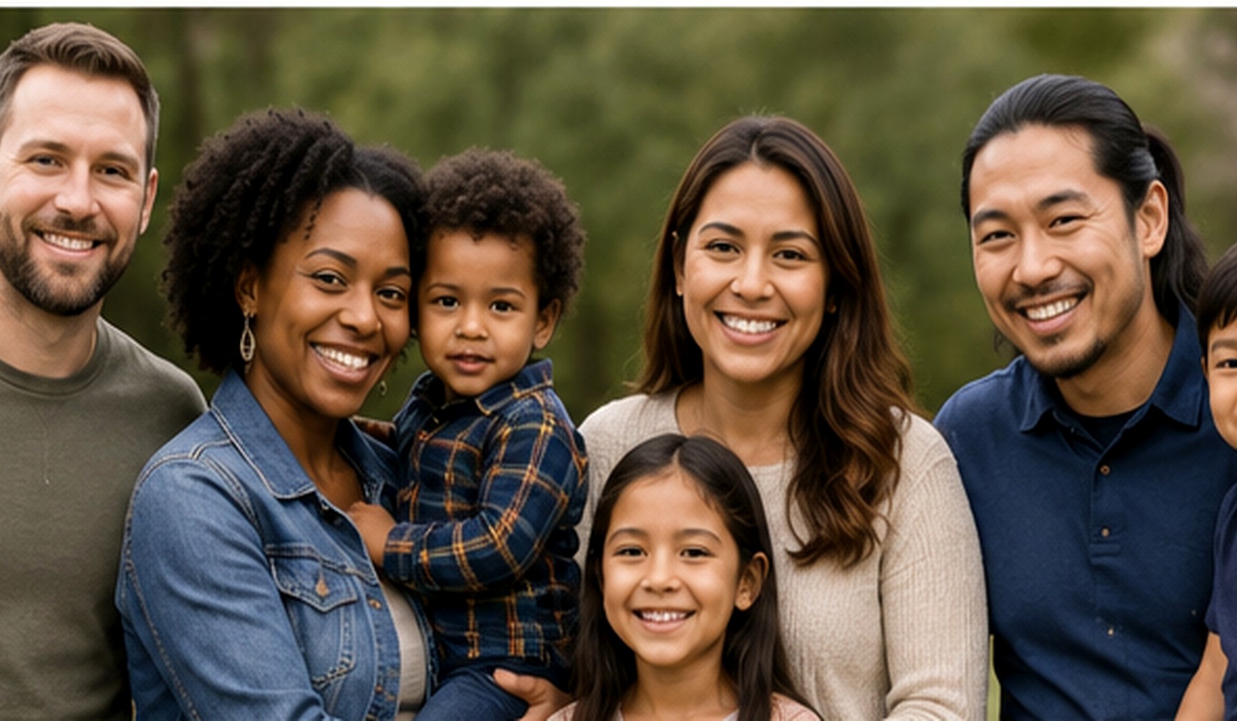 Diverse family participating in mediation